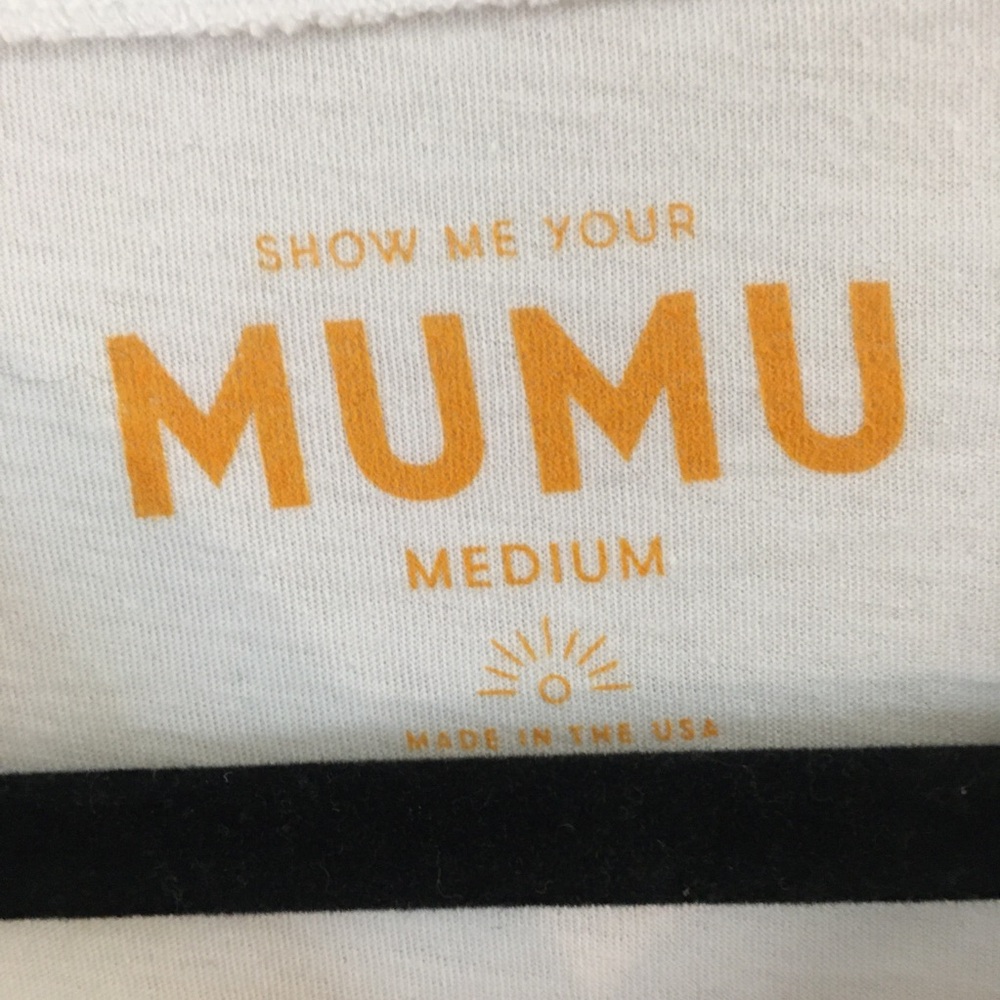 Show Me Your Mumu Limoncello Short Sleeve T-Shirt Medium 100% Cotton Vacation - Picture 3 of 6